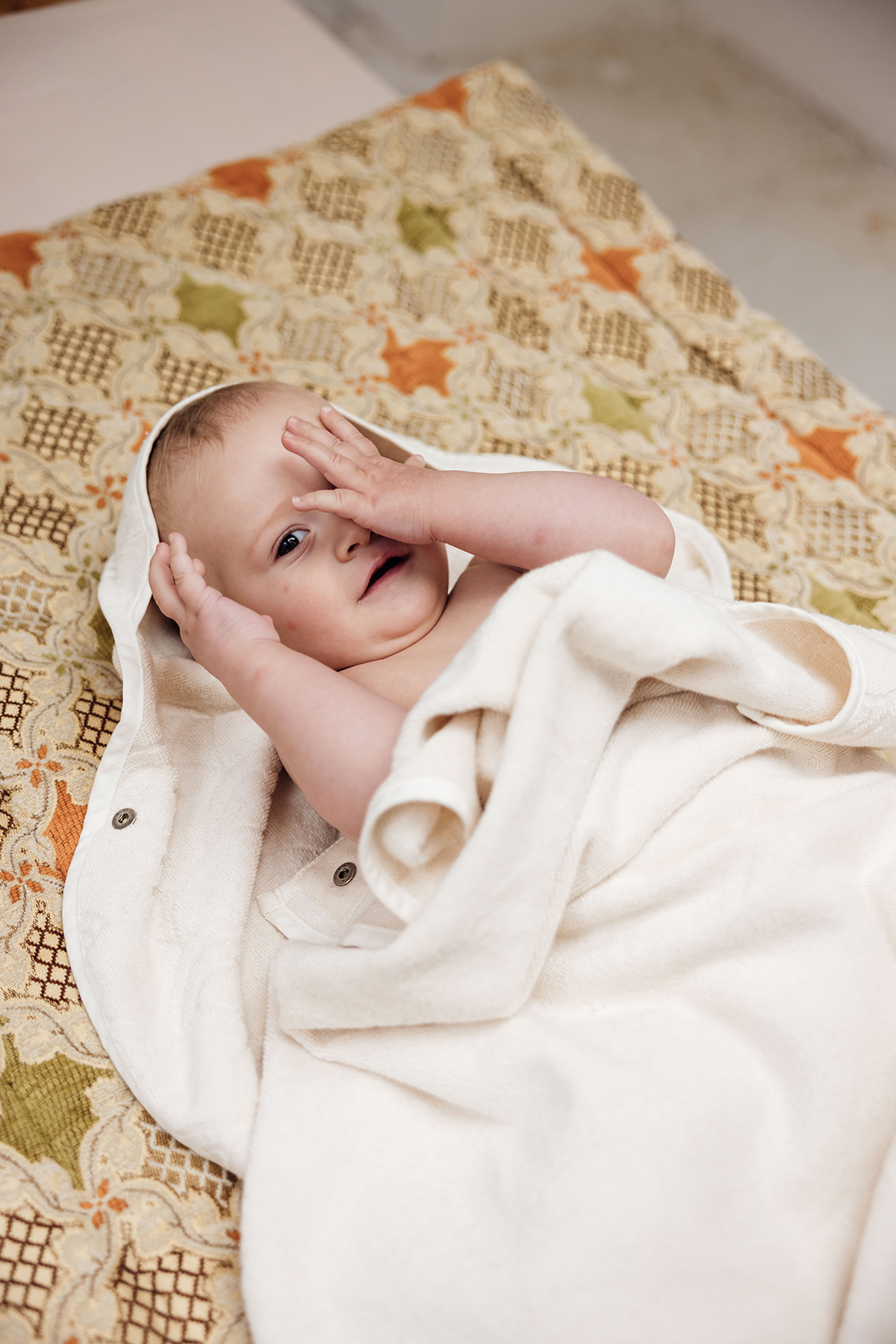 knuffel moeilijk Kip Raw Cotton Baby Towel - Palais de l'eau